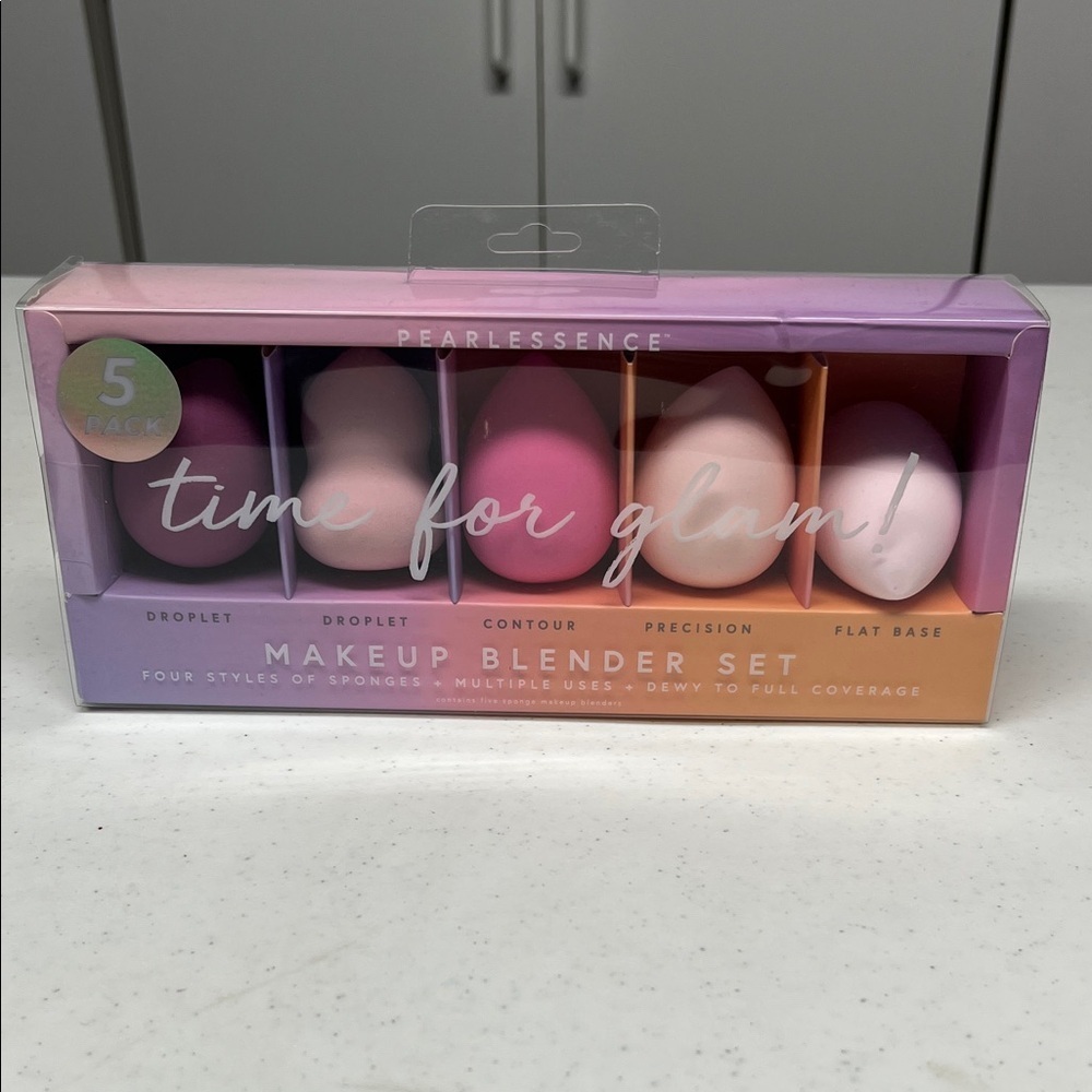 Pearl Essence 5 Piece Makeup Blender Sponge Set